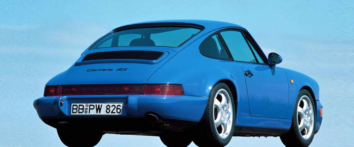 Blue 1992 Porsche 911 RS