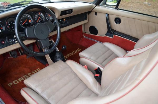 1980 Porsche 911 Weissach Edition interior, seen from the drivers door