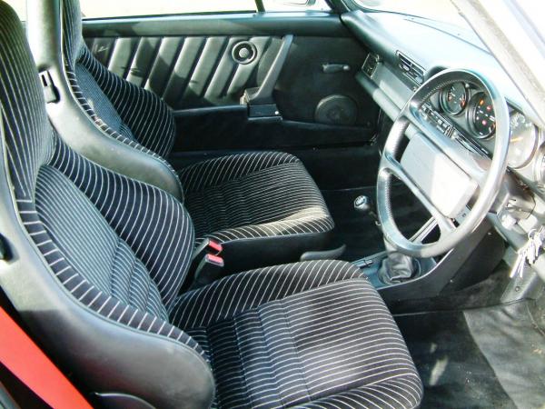 1988 Porsche 911 Carrera CS interior, seen from the drivers side (RHD)