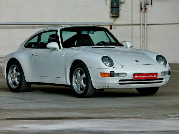 White 1995 911 Carrera 2, seen from the front